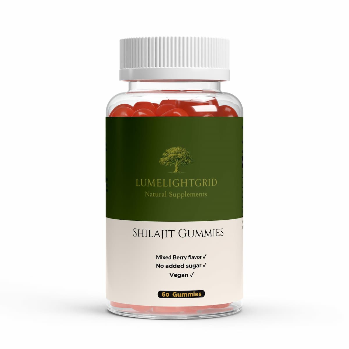 Premium Shilajit Gummies 1000 + Vitamin C,B6,B12 – 60 pcs