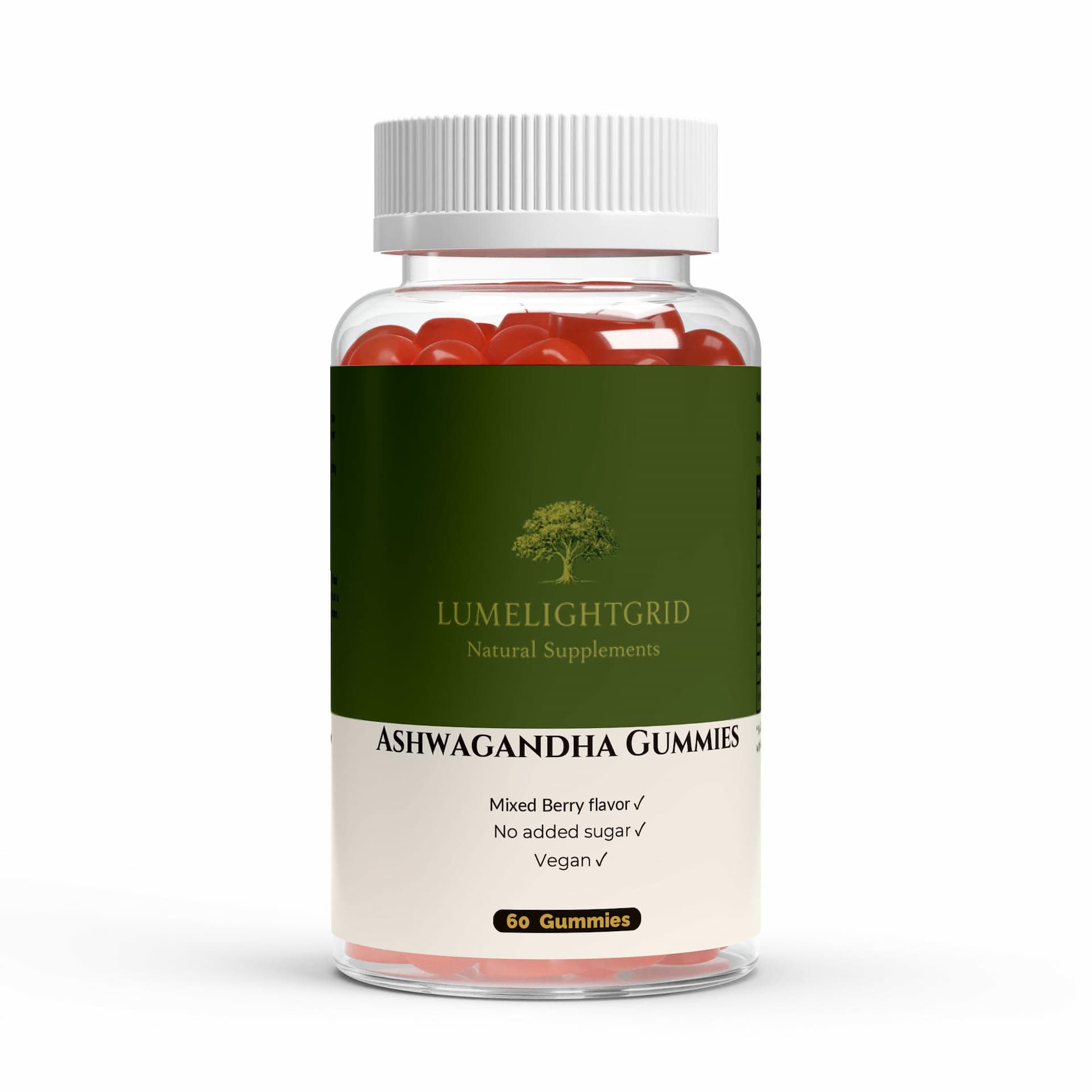Premium Ashwagandha Gummies 300 + Vitamin B6 – 60 pcs
